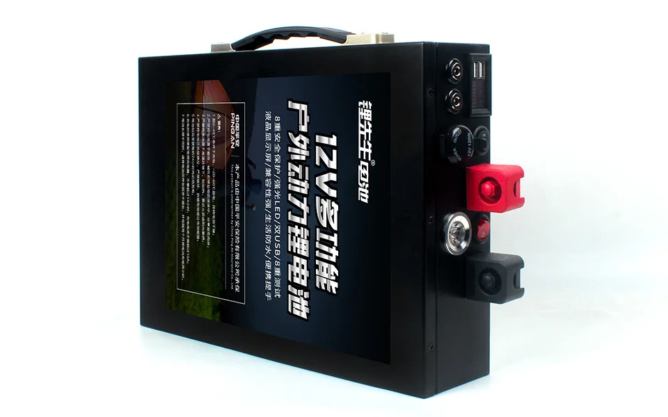 12,8 V 120AH LiFePo4 Большая емкость литий-железо-фосфатный аккумулятор с металлическим корпусом светодиодный прикуриватель