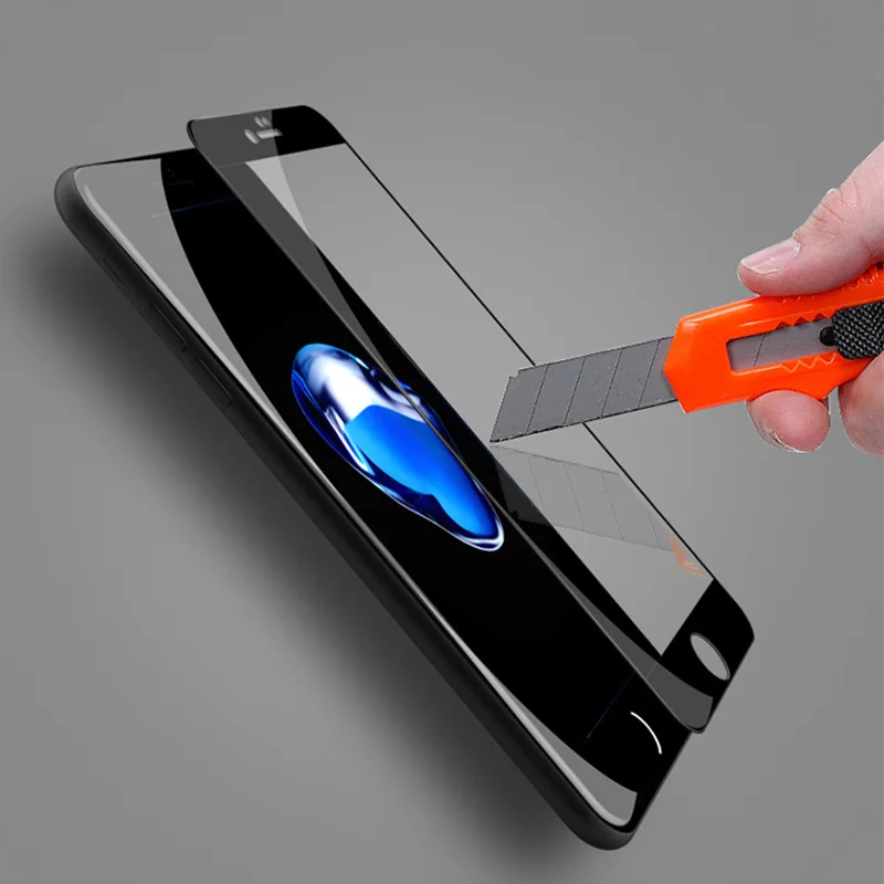 5 шт. защитная пленка с полным покрытием стекло защита экрана на iphone 7 целый п