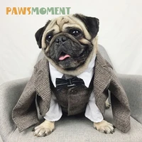 wedding costume pet dog clothes for smll dogs accessorie pug clothing french bulldog suit vest for cat small medium dogs xs xxl