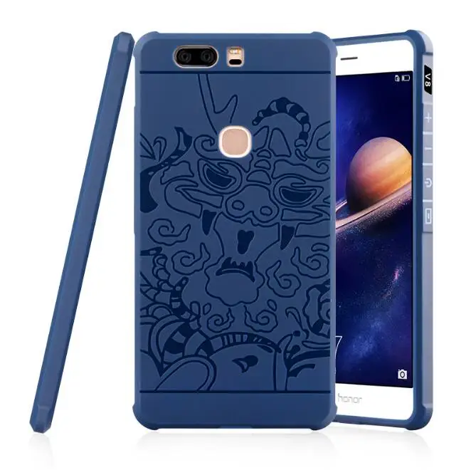 Haianguo для huawei honor 8 телефон case мягкие силиконовые anti knock back чехол v8 дракон сотовый