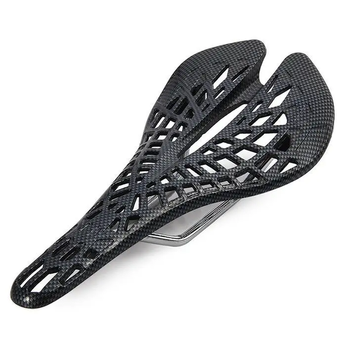 Unisex Hollow Mountain Bicycle Saddle Seat Out Dark Gray Parts | Спорт и развлечения