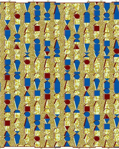 41 ESEWING Высококачественная африканская восковая ткань с принтом хлопок Анкара швейный материал для платья Анкара восковая ткань с принтом 6 ярдов - Цвет: 41