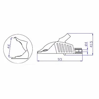 2x Insulated Dolphin Clip Alligator With 4mm Socket Test Lead Clamp 32A CL4263 | Обустройство дома