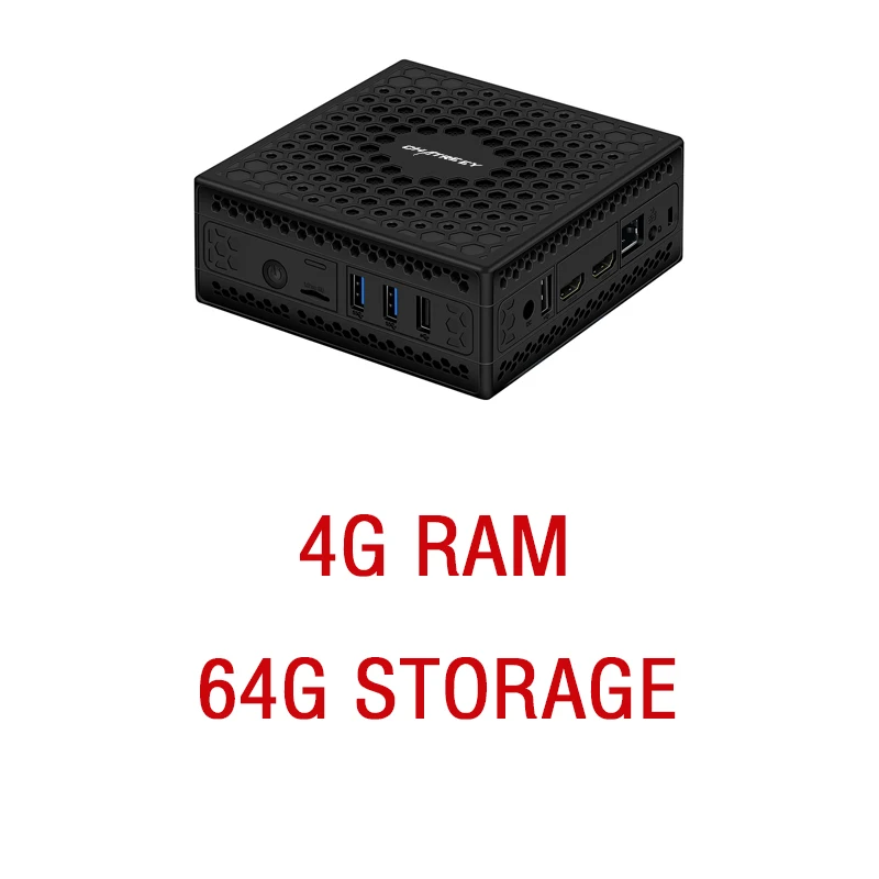 White Chatreey AC1-Z безвентиляторный мини ПК Встроенный Intel celeron j3455 j4105 четырехъядерный двойной Дисплей HDMI windows 10 linux HTPC компьютер - Color: White
