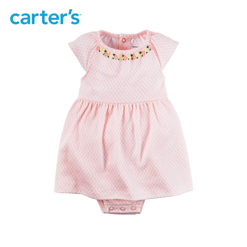 Carter's/комплект из 2 предметов для маленьких детей боди малышей мягкое платье и