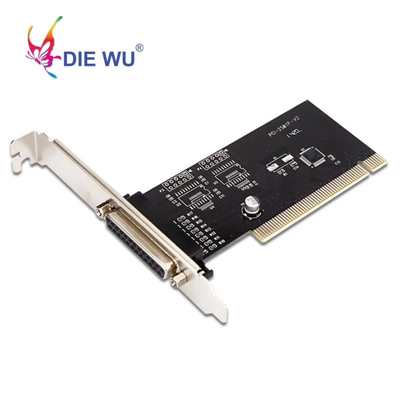 DIEWU PCI параллельный порт Расширительная карта адаптер к параллельному 25pin DB25