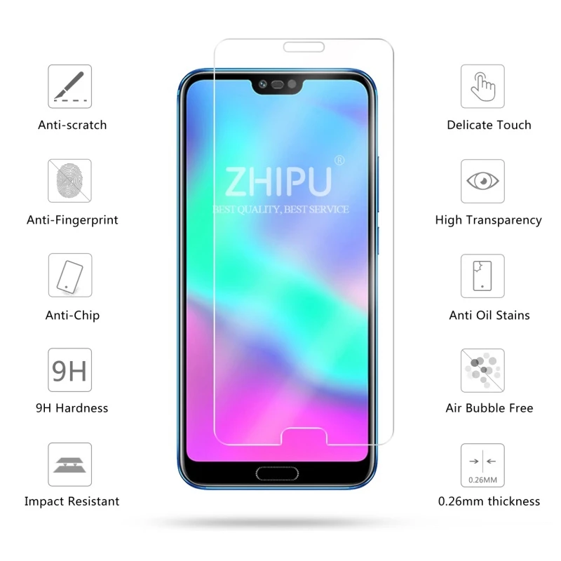 2 шт закаленное стекло для Huawei Honor 10 GT протектор экрана 2.5D 9H защитная пленка |