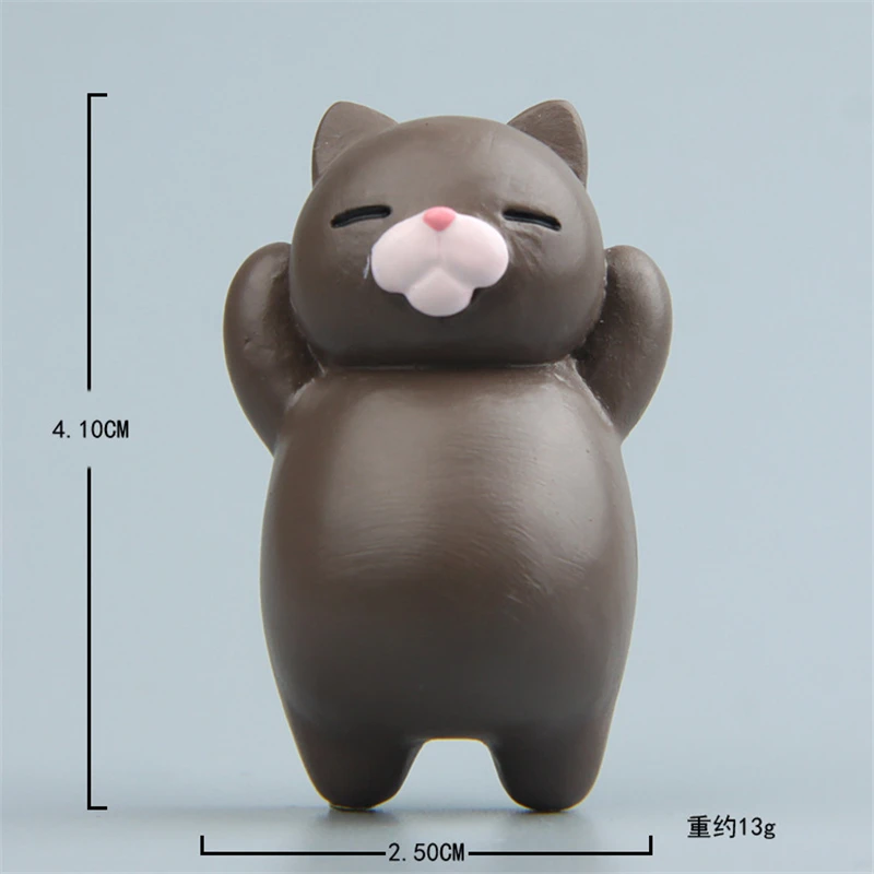 Модель ленивого кота из смолы детские игрушки 8 моделей фигурки для мальчиков и