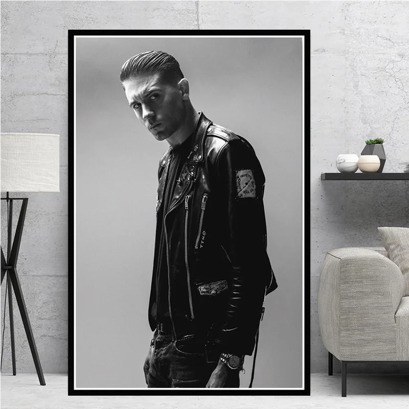 G-Eazy Logic Halsey поп, рэп музыка ПЕВЕЦ звезда Плакат и печатная графика художественное полотно настенные картины для гостиной домашний декор - Цвет: Темный хаки