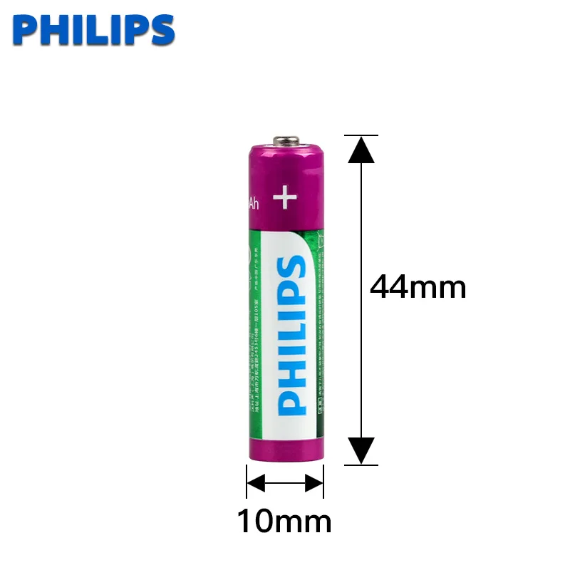 2 шт. philips 1 v NIMH батарея 3A 950mah аккумуляторная Ni MH AAA батарея|Перезаряжаемые батареи|