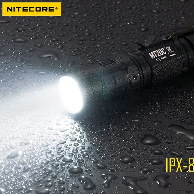 Nitecore MT20C тактический флэш светильник Cree XP G2 R5 460 люменов красный Flashligt освещение