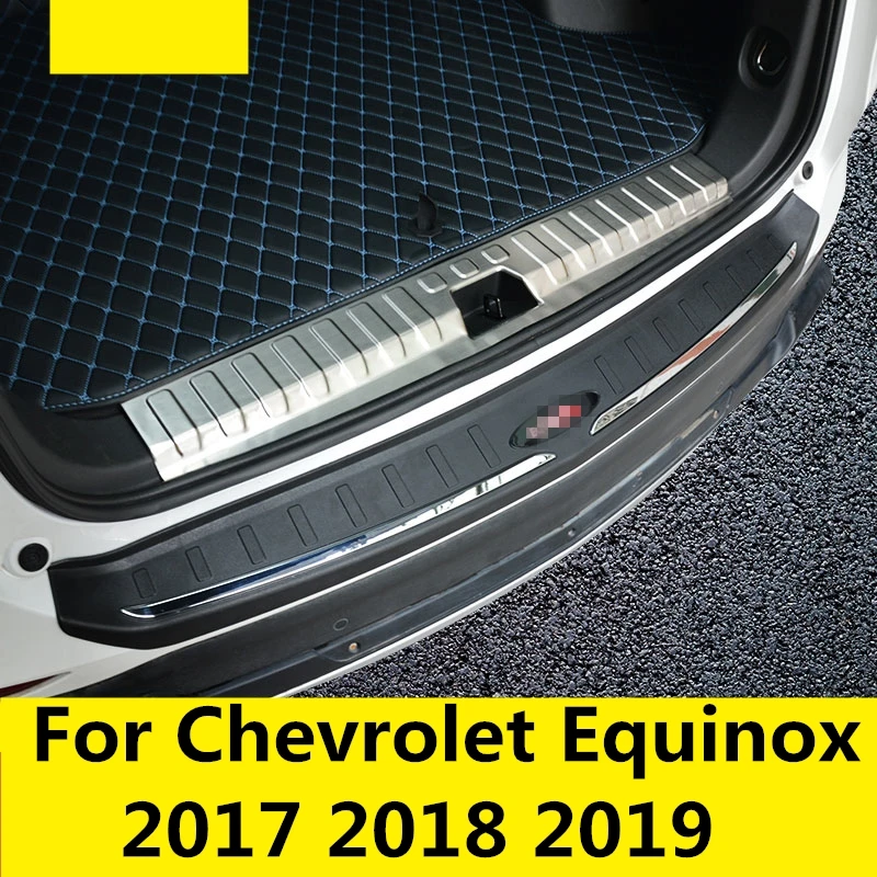 Для Chevrolet Equinox нержавеющая сталь Внутренний Внешний задний багажник бампер Накладка порога авто аксессуары