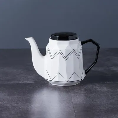 Kitchenware supplies ceramic marble spice jar sugar cans geometric pattern olive oil vinegar bottle kitchen cooking tools - Цвет: 1pcs-B