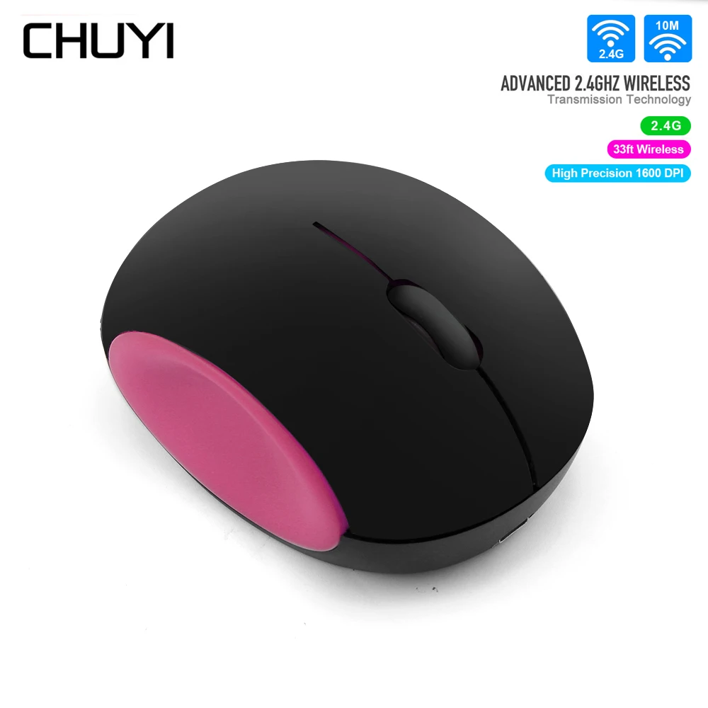 

CHUYI Ergonomic Wireless 2.4G Mouse Optical Rechargeable Silent Mice Mini USB 1600DPI Computer Mouse Mause Gamer For Laptop PC