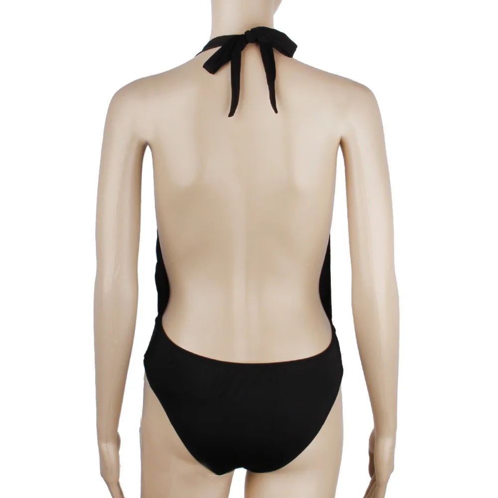 Сексуальные женские высокие комбинезон с вырезом Цельный купальник открытой