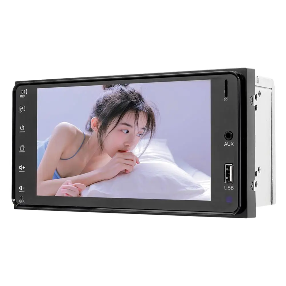 7 &quotFHD Автомобильное крепление 2-стороннее Зеркало Ссылка MP4 MKV MP5 USB SD Bluetooth плеер