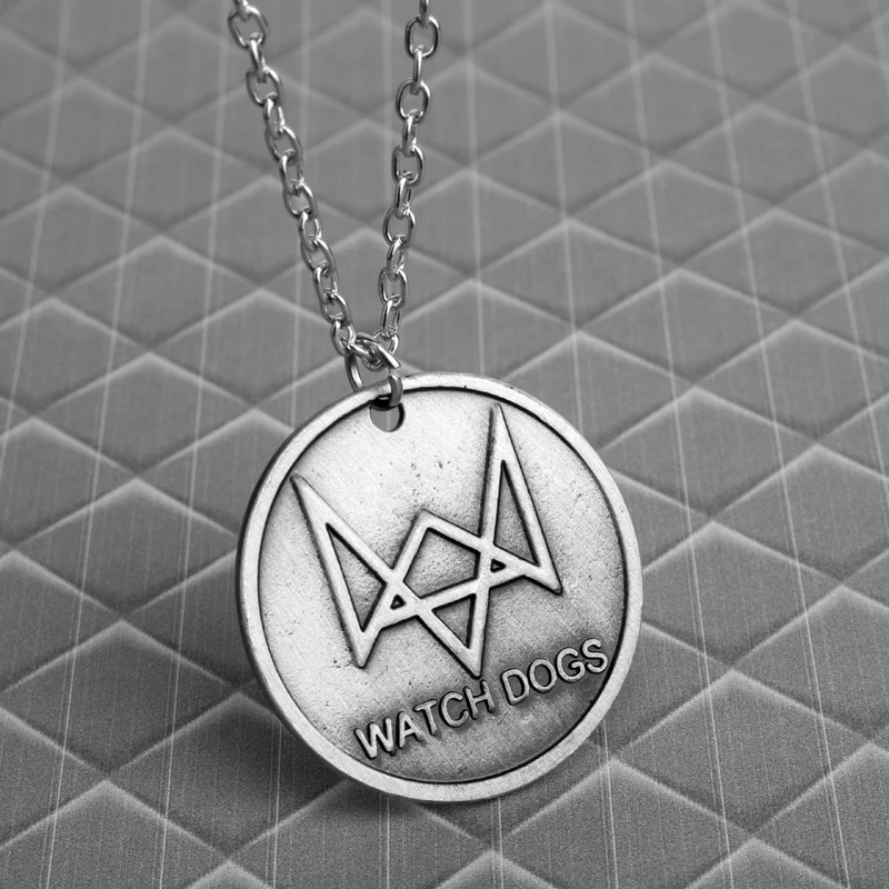 Dongsheng Новое поступление игра Часы Собаки 2 Dedsec кулон с цепочкой из бисера для мужчин подарки-30