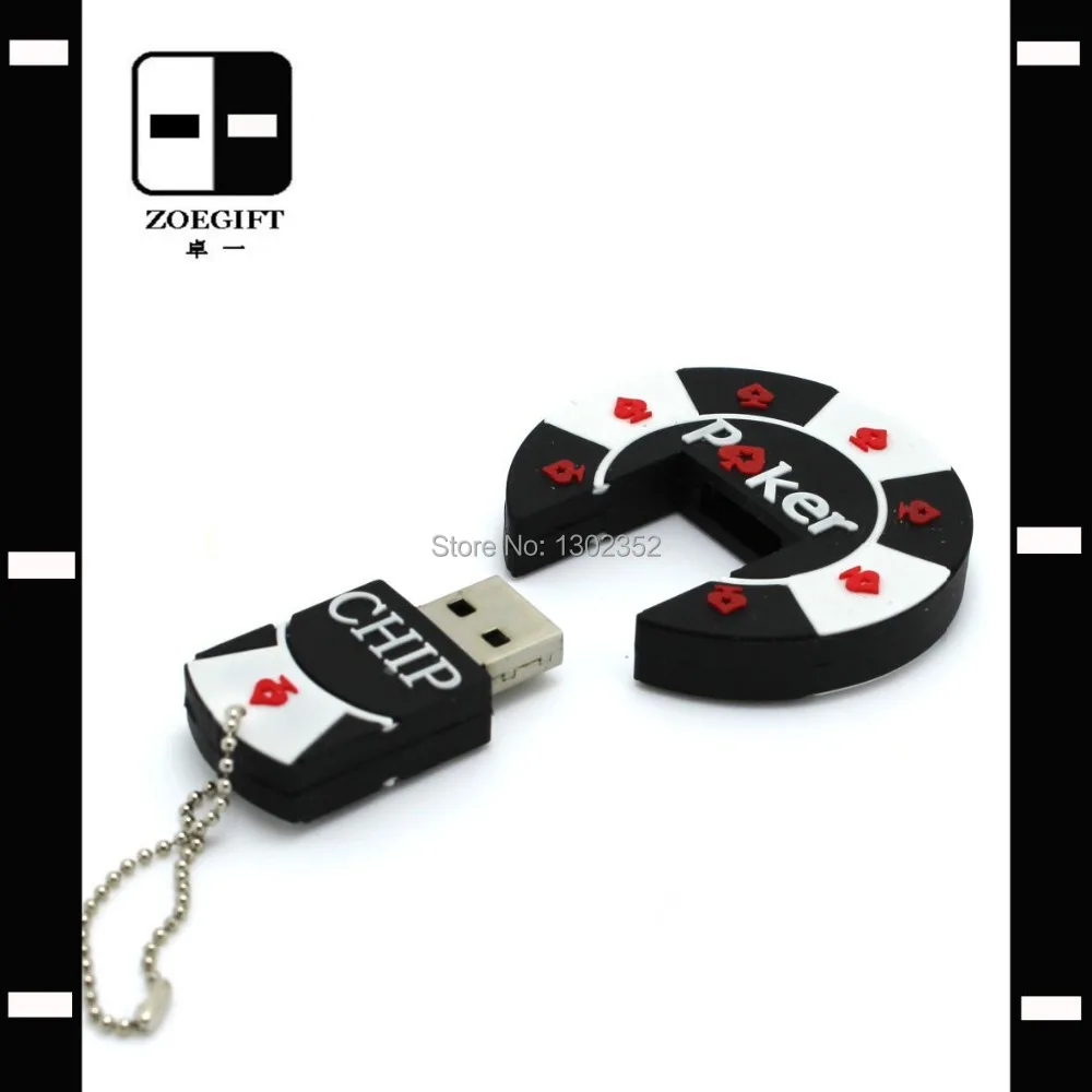 Promotional Poker Chip Cheap USB Pen Drive True Memory Card Personalized Gifts Drop Shipping | Компьютеры и офис