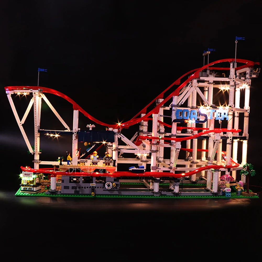 Светодиодный светильник совместим с Lego 10261 американские горки совместимый 15039