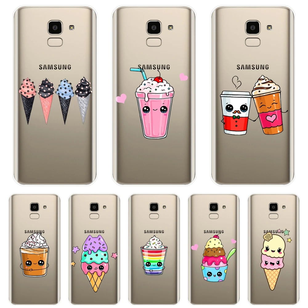 Для Samsung Galaxy J2 J5 J7 Prime J3 2015 2016 2017 J4 J6 J8 Plus чехол для телефона силиконовый милый