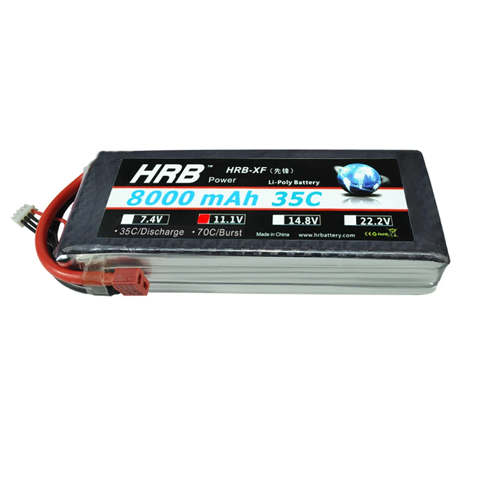 HRB RC Bateria AKKU Lipo 3 S Батарея 11 1 В 8000 мАч 35C MAX 70C автомобиль Traxxas Дрон для Вертолет
