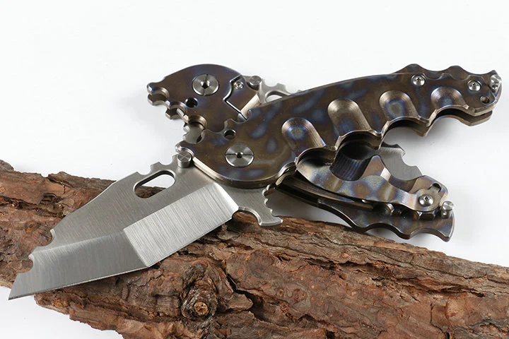 Высококачественный складной нож острый D2 стальное лезвие CT титановый сплав