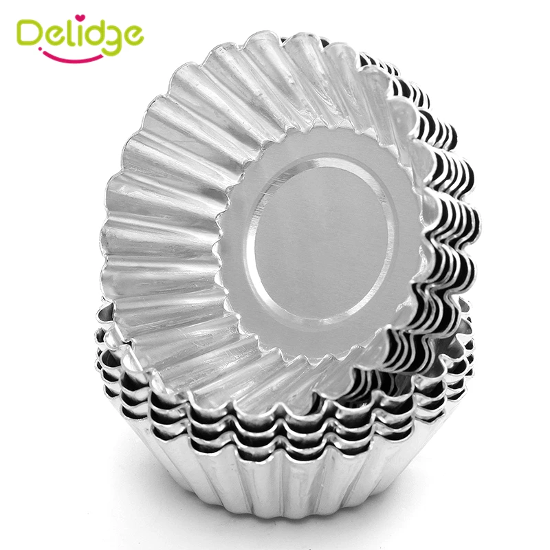 10 шт./лот формы для яиц в форме цветка алюминиевые металлические 7 см кексов