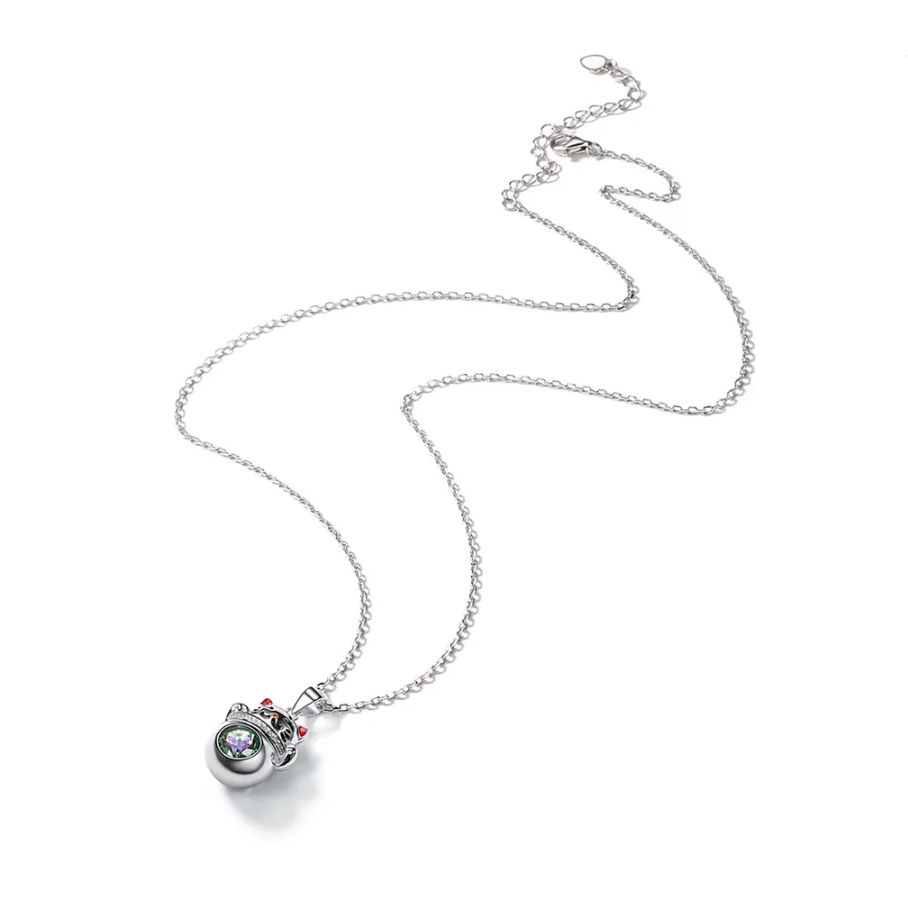 SILVERCUTE Lucky Cat Подвеска 925 стерлингового серебра ювелирные украшения