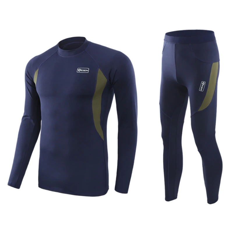 

Men Skiing Underwear Set Long Johns Men Thermal Underwear Sets Quick Dry Ski Jacket and Pants For Skiing/hiking/Riding