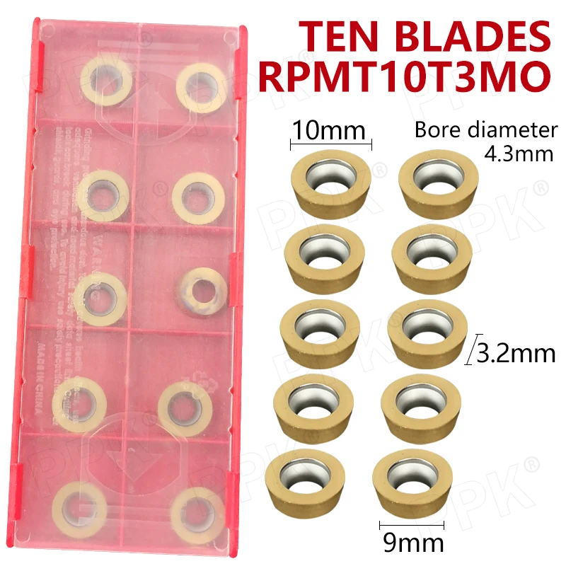 CNC lathe tool combination of a bar + wrench ten blades/SRAPR1616H10+10PCS RPMT10T3 | Инструменты