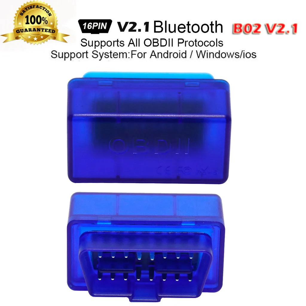 CARPRIE инструмент новая горячая распродажа B02 V2.1 ELM327 16PIN OBD2 OBDII Bluetooth Автомобильный диагностический интерфейс сканер 9531