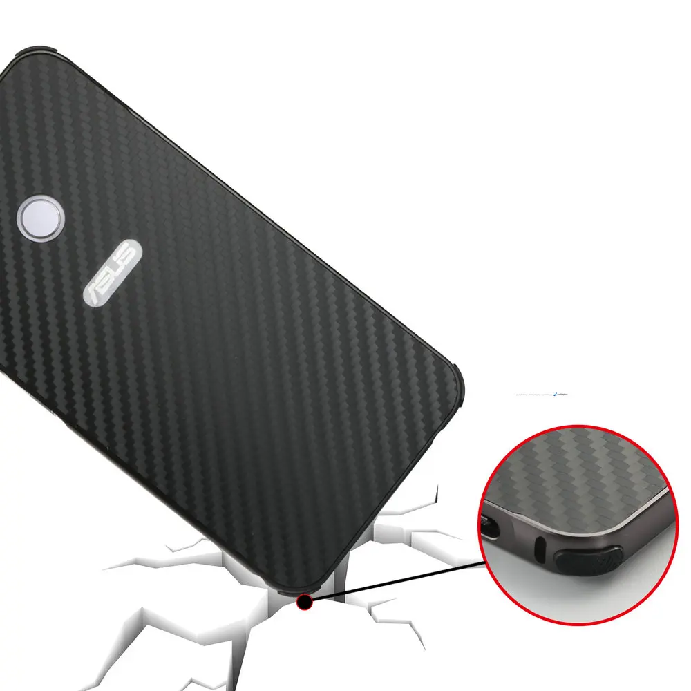 Роскошный чехол на заднюю панель для Asus Zenfone 5 ZE620KL 5Z ZS620KL, алюминиевый металлический бампер, Жесткий Чехол из углеродного волокна для MAX Pro M1 ZB601KL