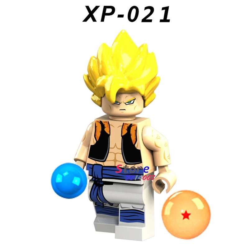 XP021 Единичные строительные блоки Dragon Ball Z Goku Vegeta Comics movie Коллекционная серия строительство Сейлор игрушечная Луна для детей - Цвет: XP021