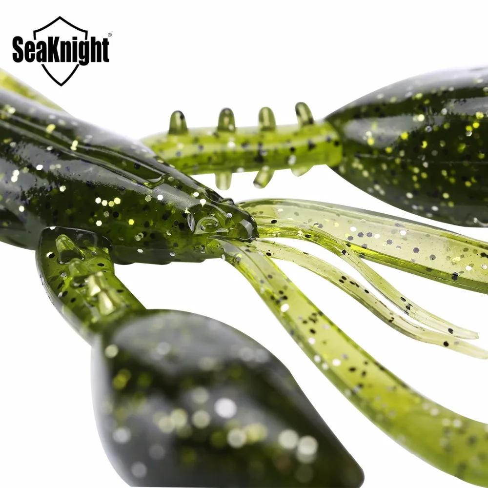 SeaKnight Мягкая приманка SL019 креветка 10 г 100 мм " 6 шт. мягкие рыболовные приманки силиконовые приманки черви для ловли окуня соленая/Пресноводная