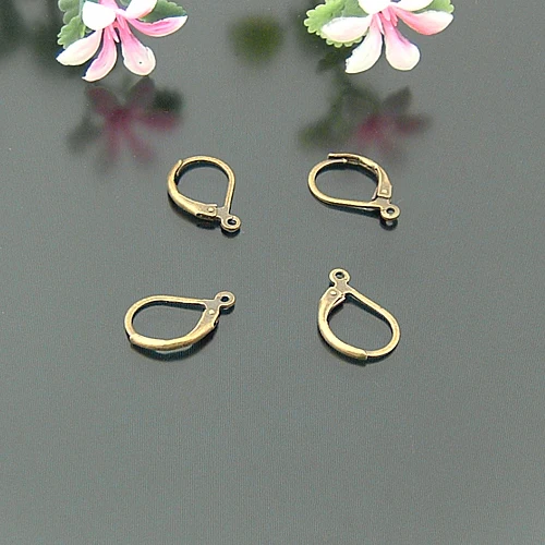 Медные серьги с имитацией родия 40 шт. 14*10 мм|earrings ceramic|copper findingsearrings leopard |