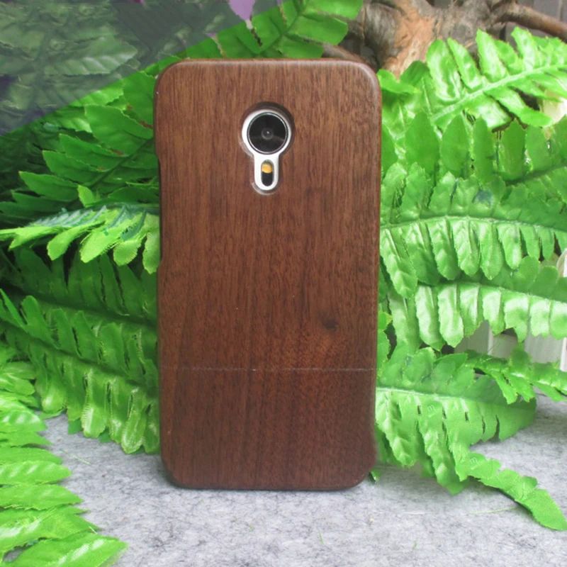 2018 luxury For Meizu MX5 case qimei Natural bamboo and wood shell back cover for MX 5 5.5inch |