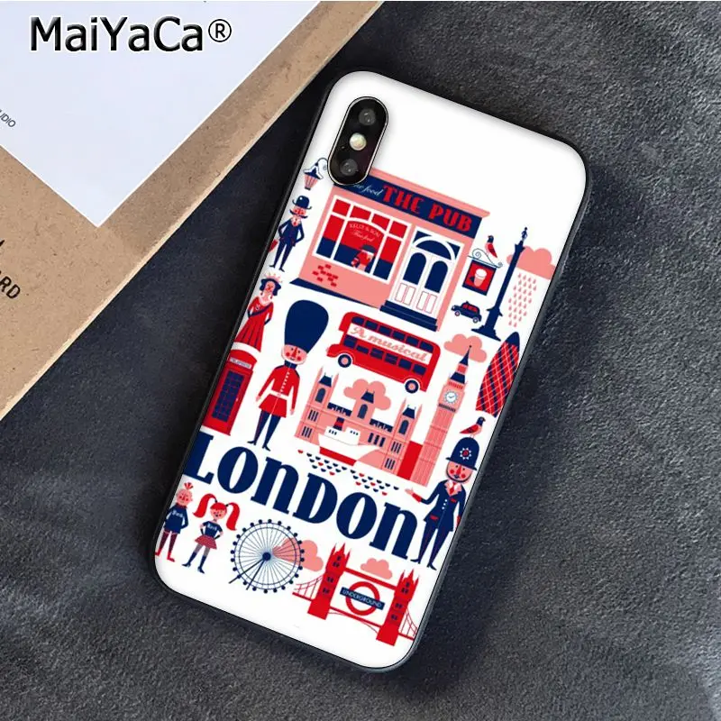 Лондонский автобус Англия телефон Биг Бен чехол для мобильного телефона iphone 11 12