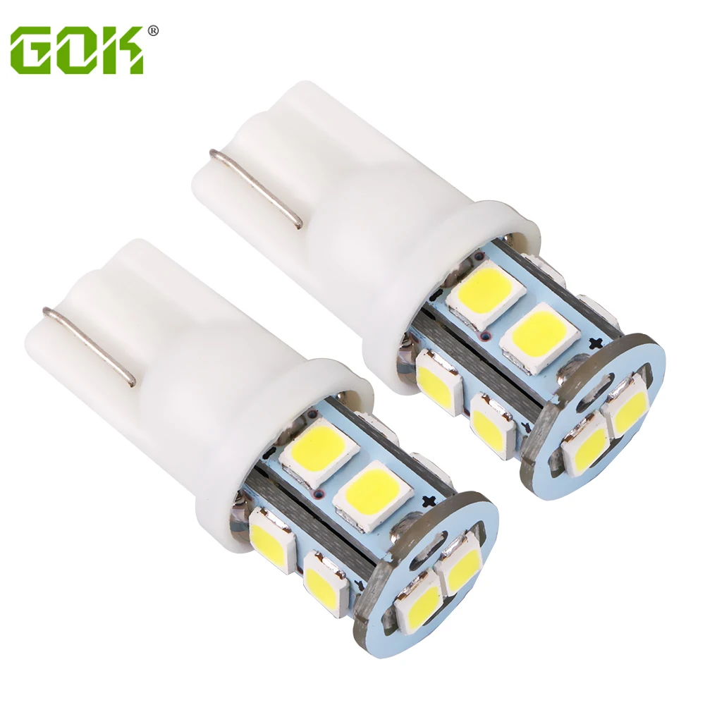 100 шт. автомобильные светодиодсветильник лампы T10 10smd 194 168 w5w 192 smd t10 10|t10 led 2835|lamp lampcar