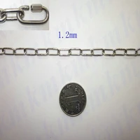 50 meters 1 2mm diameter stainless steel 304 long link chain