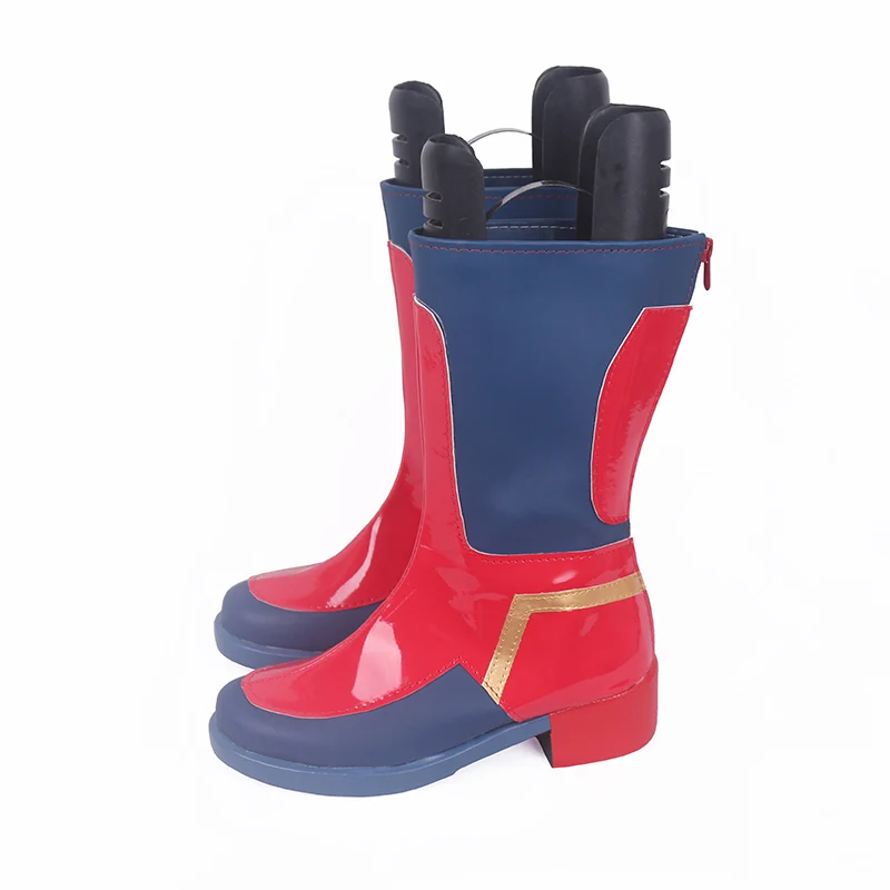 Movie Version Captain Marvel Carol Danvers Cosplay Shoes Halloween Party Boots New Handmade | Тематическая одежда и