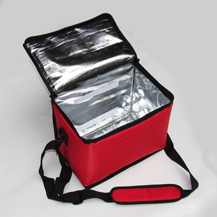 

30*19*24cm red color FOOD OR JUICE CUP SLEEVE PIZZA delivery bag Pizza therma bag PKHS301924