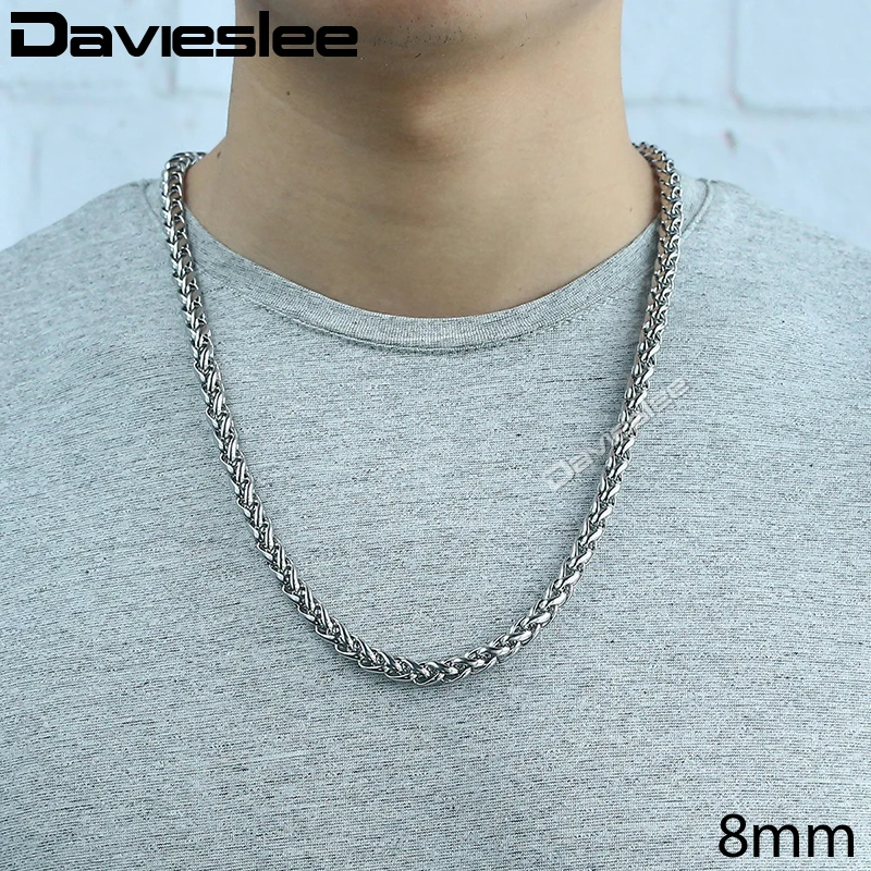 Ожерелье мужское из нержавеющей стали 3/4/5/6/8/10 мм|chain wholesale|men chainstainless steel necklace |