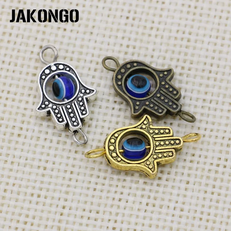 JAKONGO Античная Посеребренная 1 Хамса ручной разъем для изготовления ювелирных