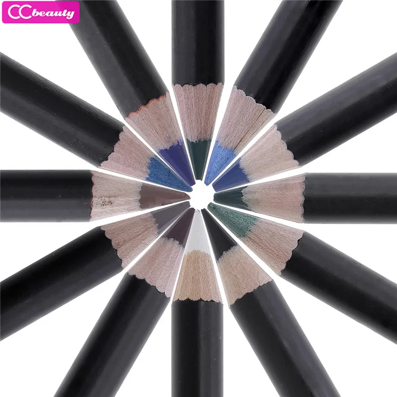 CC Красота оптовая продажа 12 Цвет макияж подводка для глаз Liquid Eye Liner карандашом