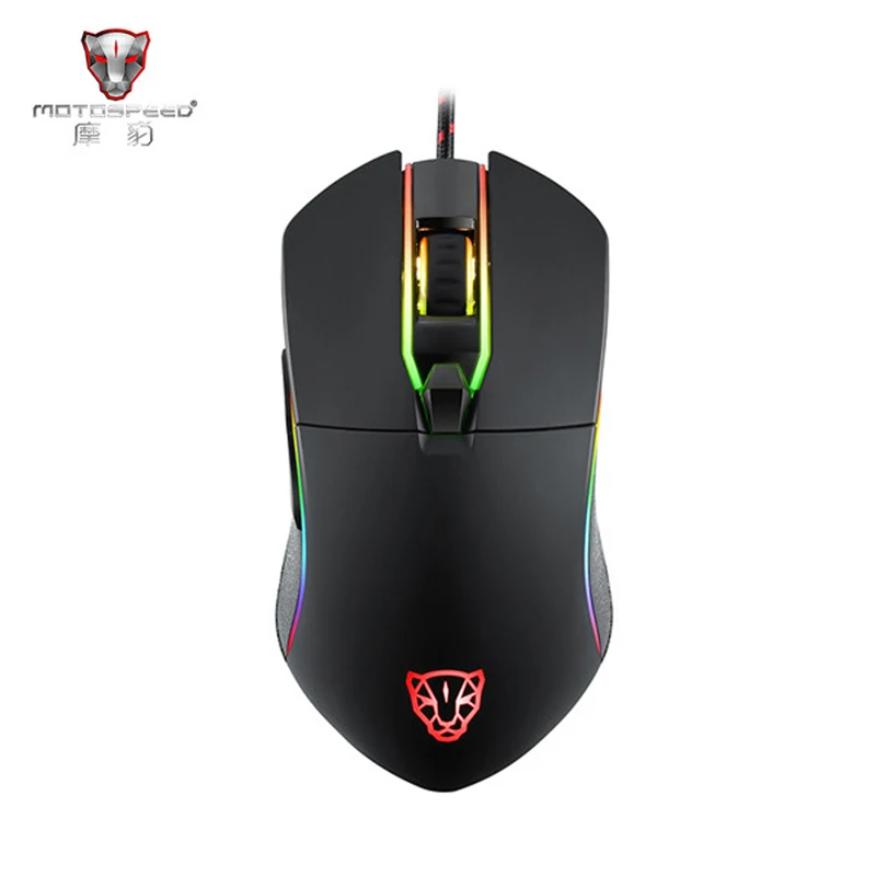 Motospeed V30 профессиональная игровая мышь USB Проводная оптическая с регулируемым