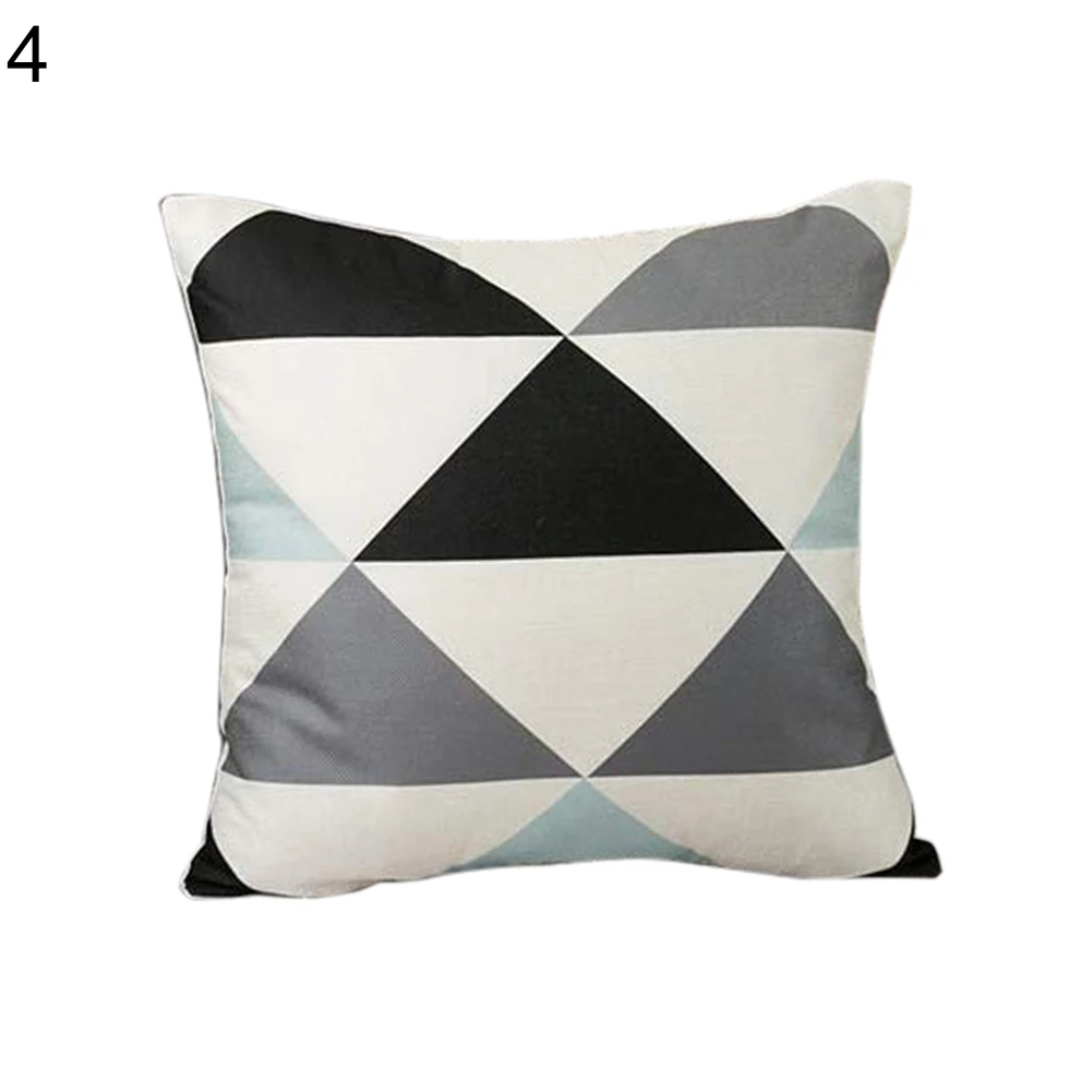 

Simple Design Striped Leaf Breathable Throw Pillow Case Cushion Cover Sofa Bed Car Cafe Office Home Decor nordic decoration home