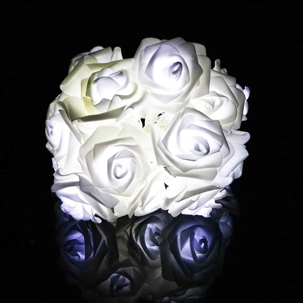 СВЕТОДИОДНАЯ Гирлянда в виде розы 20 светодиодов|lights fairy|rose led stringled flower light |