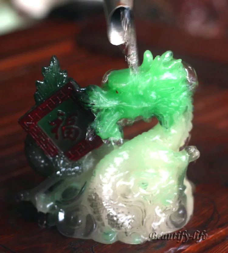 Allochroic талисман зеленый счастливый Дракон фэншуй лучшие подарки новый подарок