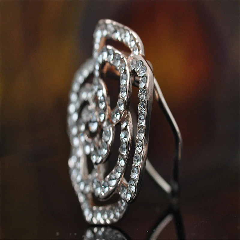 High Quality!Free Shipping!Dual Purpose Brooch Pin Slide Garment Pashmina Scarf Clip of scarf Wedding Shiny Rhinestone flower | Украшения и