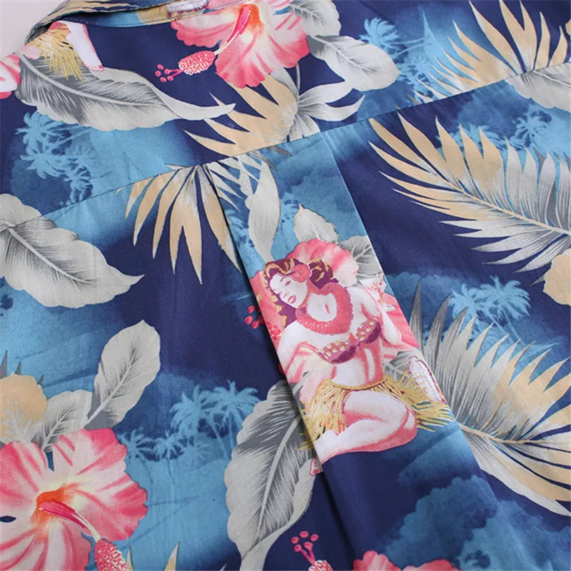 Мужские Гавайские рубашки для коктейлей из нефрита хлопковая рубашка большого